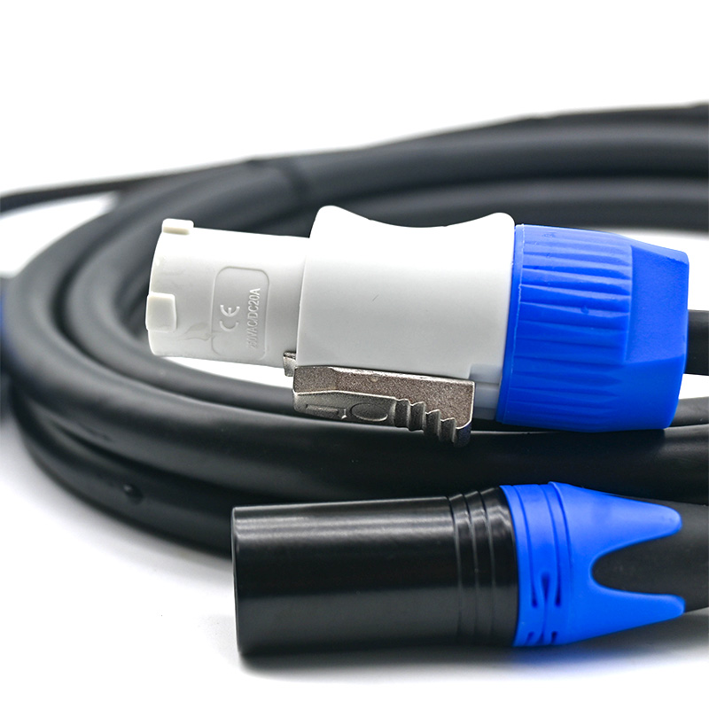 3 pin dmx power combine cable