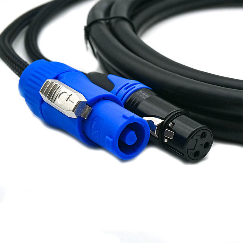 3 pin dmx power combine cable