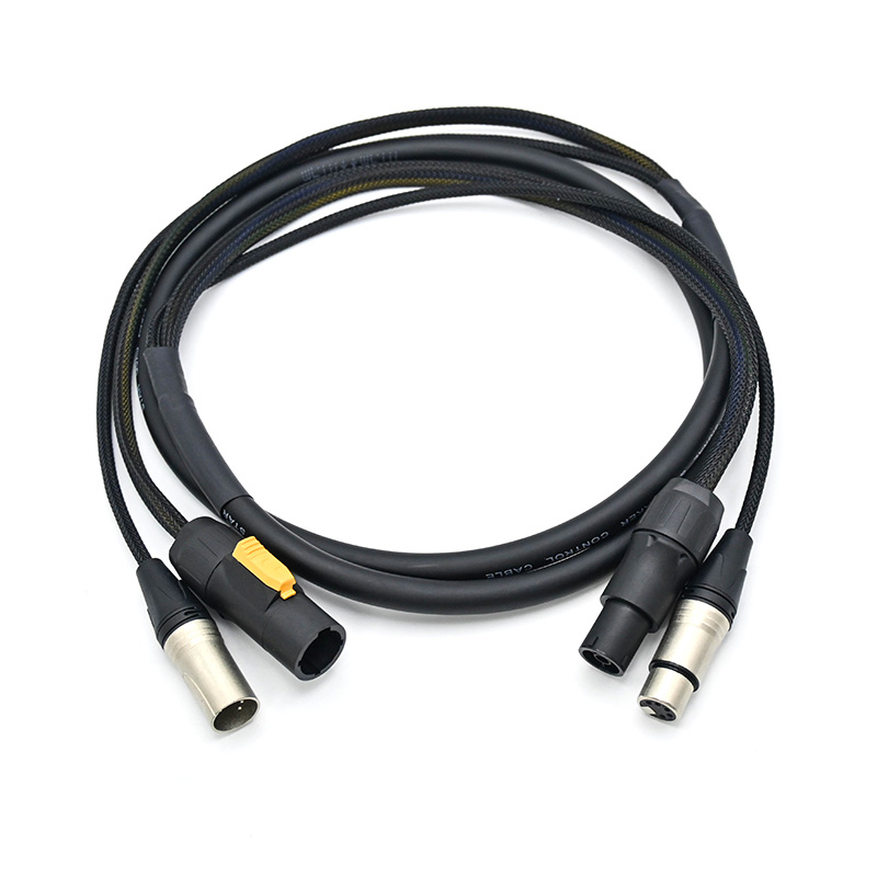 ip65 powercon 5 pin dmx combo cable