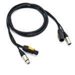 ip65 powercon 5 pin dmx combo cable