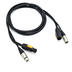 ip65 powercon 5 pin dmx combo cable