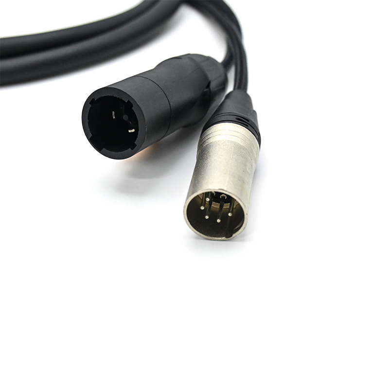 ip65 powercon 5 pin dmx combo cable
