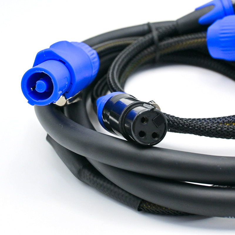 3 pin dmx powercon combo cable