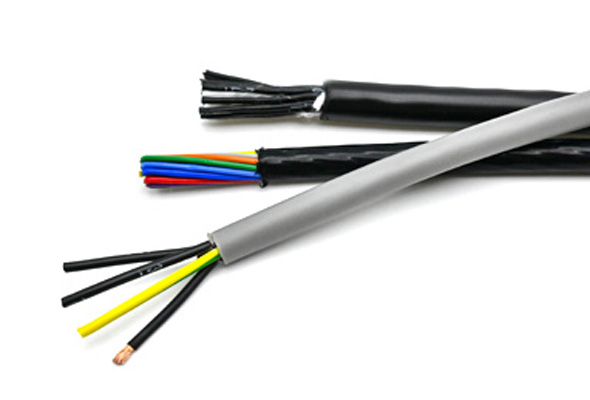 machine and control cables 590