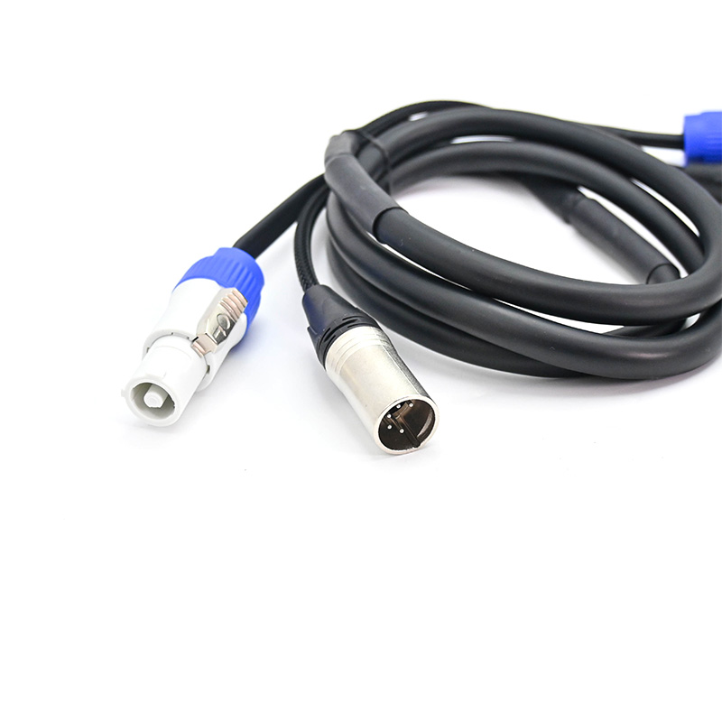 5 pin dmx powercon combine cable
