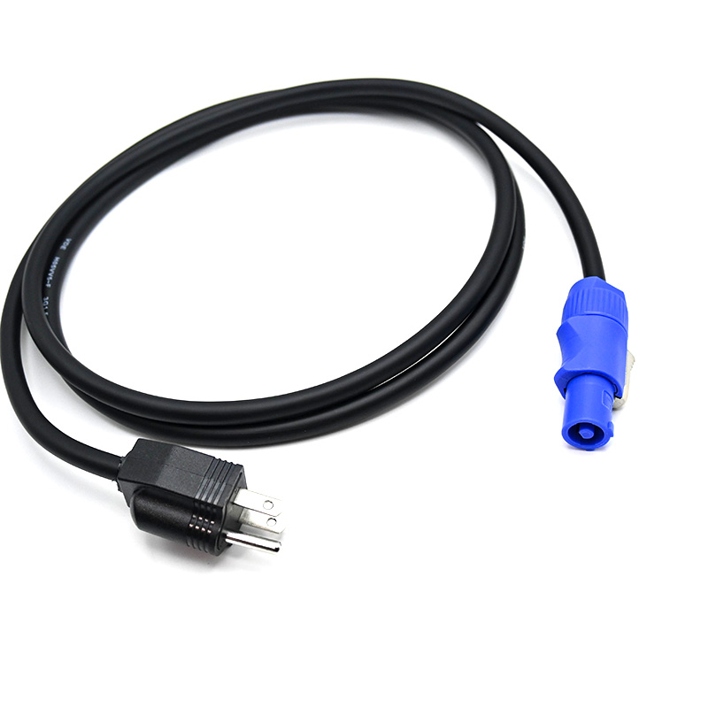 powercon to edison male cable