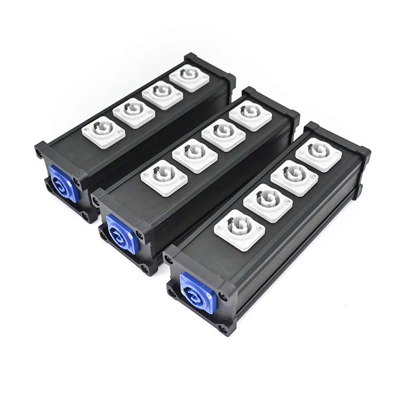 powercon splitter stage box