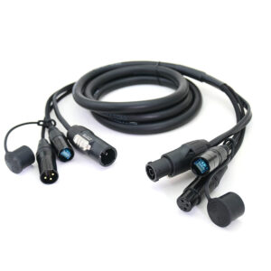Powercon True1 + Ethercon + DMX 3in1 Cable