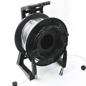 armored multi mode optic fiber cable reel