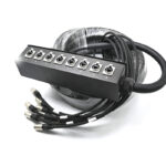 multi channel network stage box with cable