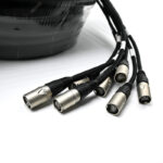 multi channel network stage box with cable