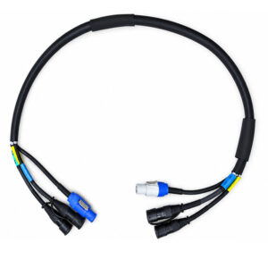 2X Ethercon + Powercon Cable