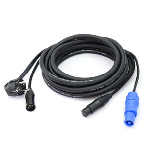 Powercon/XLR Female to Schuko/XLR Male