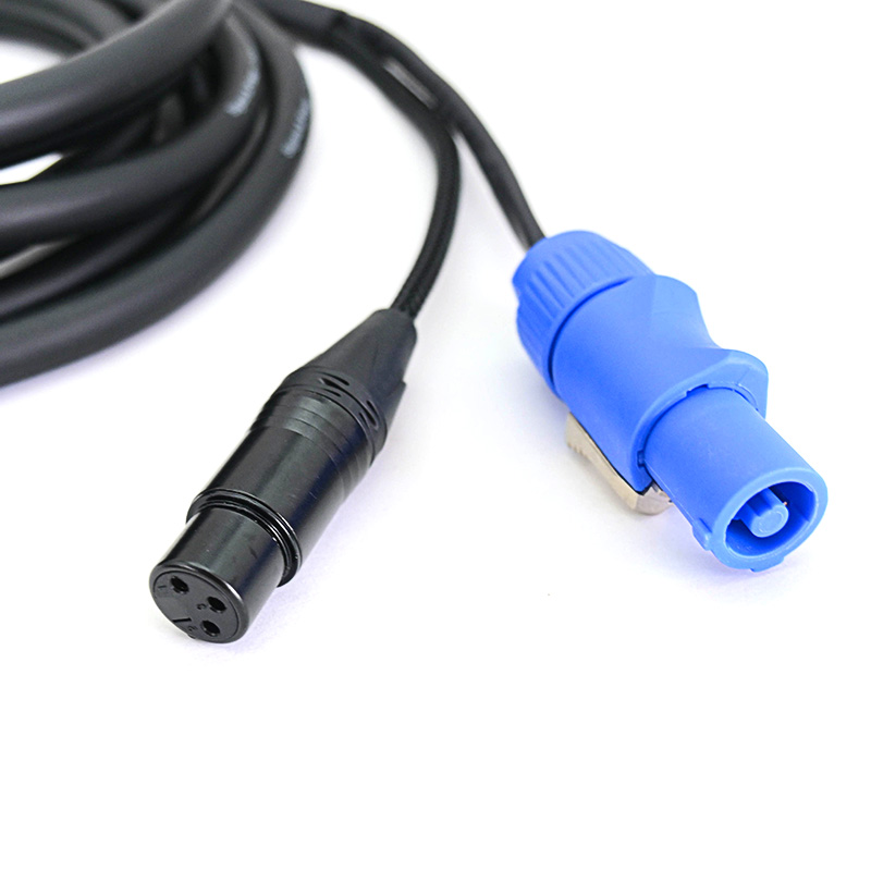 XLR female and powercon