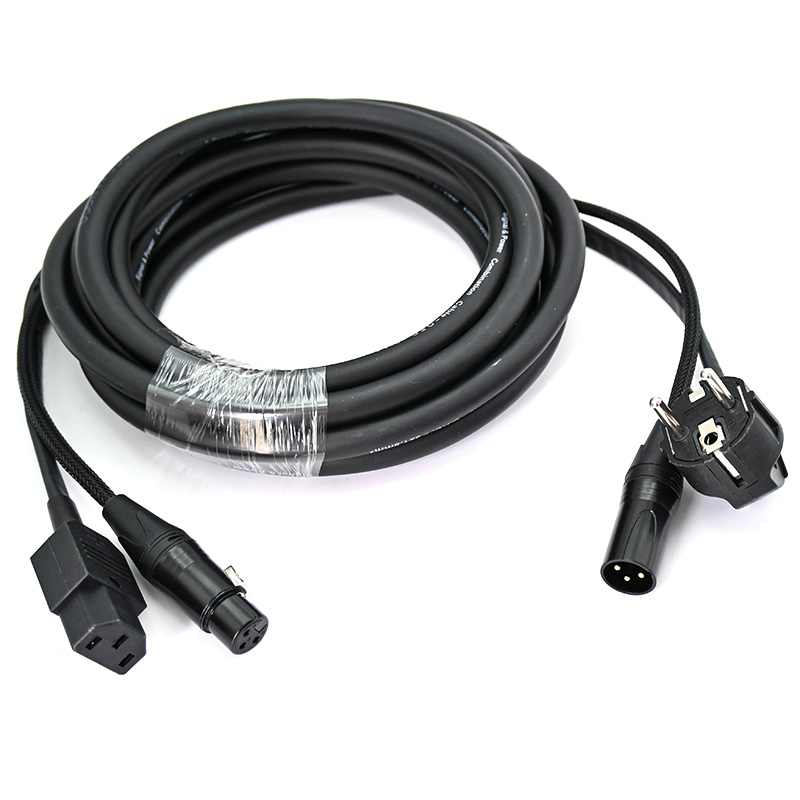 Schuko/IEC C13 XLR Combo Cable