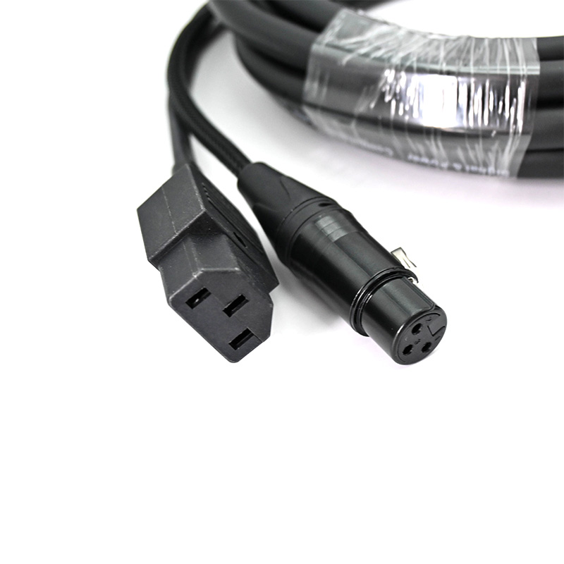 XLR female and IEC C13