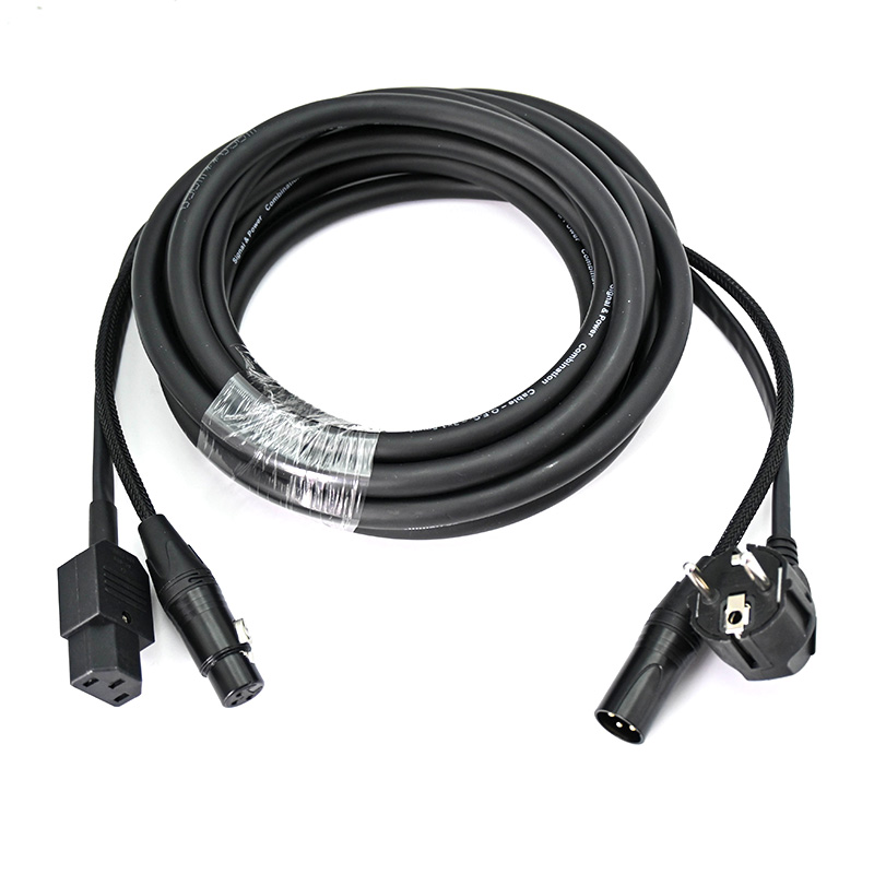 Schuko/IEC C13 XLR Combo Cable